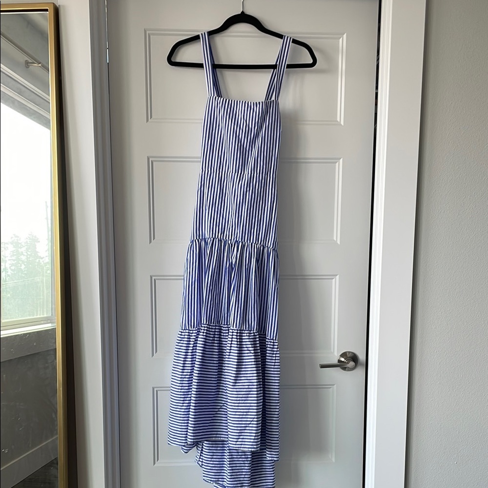 Banana Republic Blue Asymmetrical High-Low Sundress